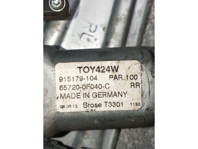 Recambio de elevalunas trasero izquierdo para toyota verso 2.0 d-4d cat referencia OEM IAM 857200F040C 915179104 5P