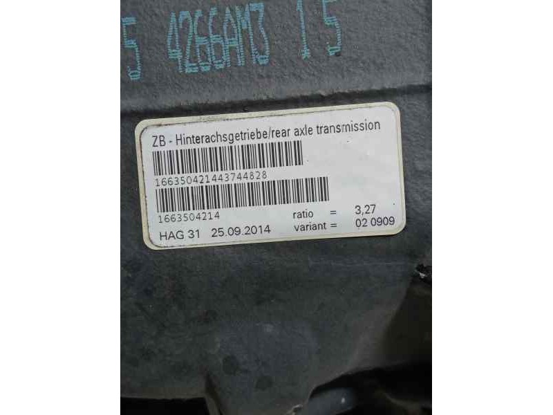 Recambio de diferencial trasero para mercedes clase m (w166) referencia OEM IAM 1663504214 A1663510605 3.27