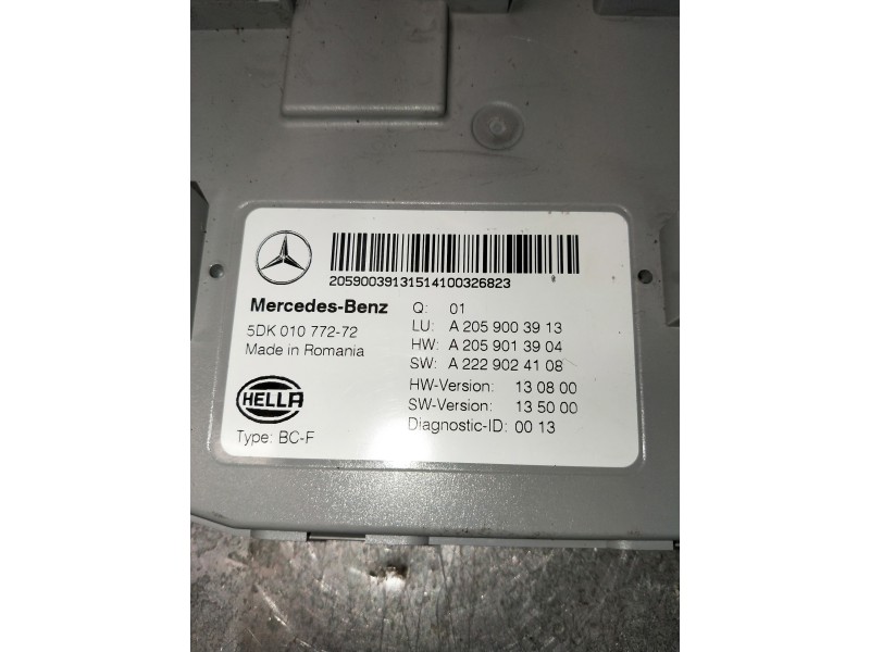 Recambio de modulo electronico para mercedes clase c (w205) lim. referencia OEM IAM A2059003913 205900391 5DK01077272