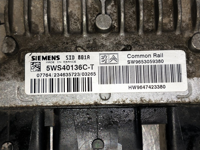 Recambio de centralita motor uce para citroen berlingo referencia OEM IAM 5WS40136CT SW9653059380 