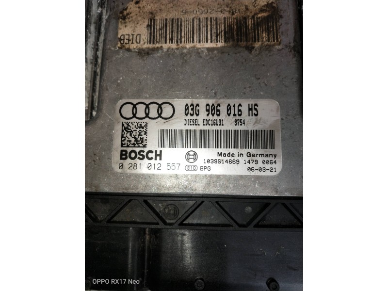 Recambio de centralita motor uce para audi a6 berlina (4f2) referencia OEM IAM 0281012557 03G906016HS 