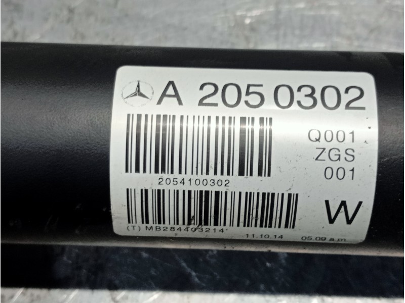 Recambio de transmision central para mercedes clase c (w205) lim. referencia OEM IAM A2050302 2054100302 