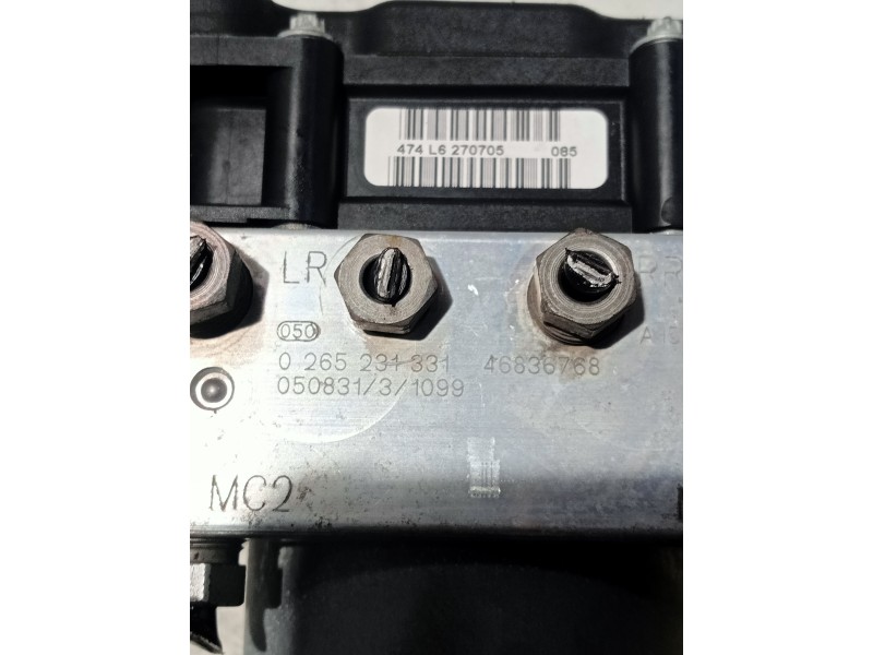 Recambio de abs para fiat punto berlina (188) 1.3 jtd cat referencia OEM IAM 0265800615 0265231331 46836768