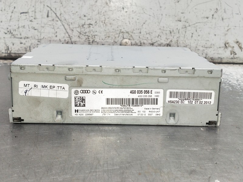 Recambio de sistema navegacion gps para audi a5 sportback (8t) referencia OEM IAM 4G0035056E  