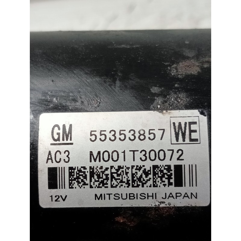 Recambio de motor arranque para opel insignia berlina 2.0 16v cdti referencia OEM IAM 55353857 M001T30072 