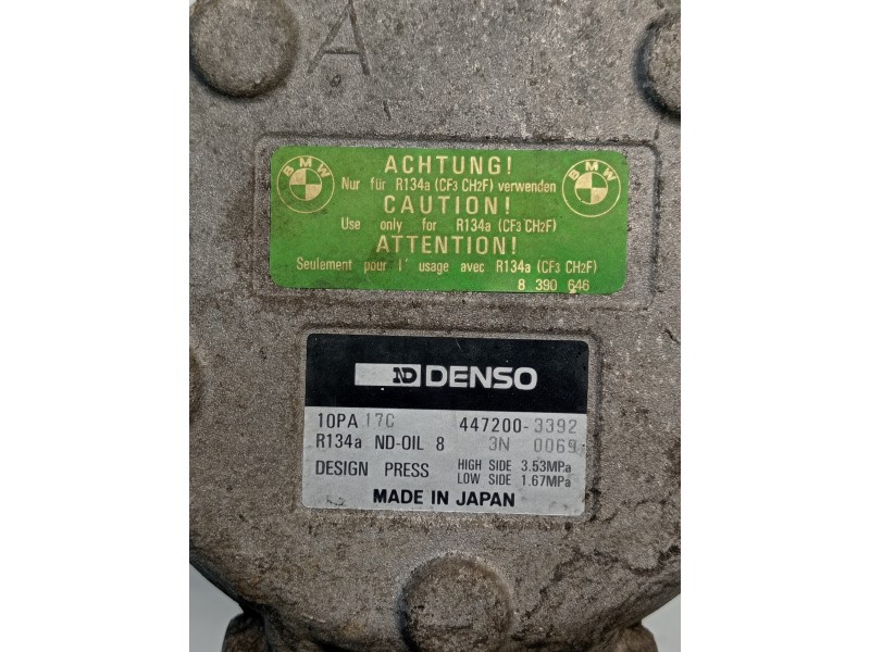 Recambio de compresor aire acondicionado para bmw serie 3 berlina (e36) referencia OEM IAM 4472003392  