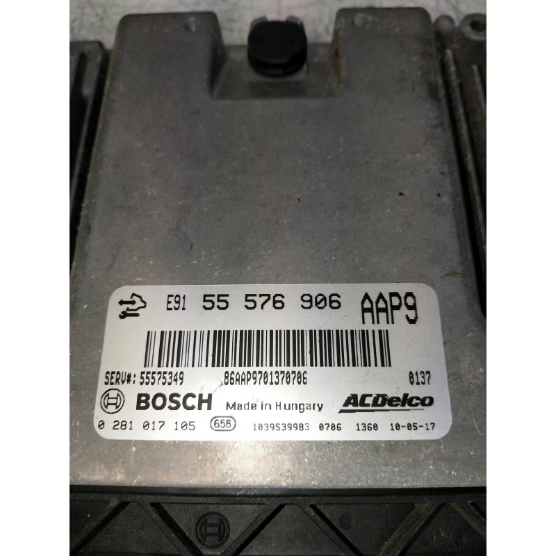 Recambio de centralita motor uce para opel insignia berlina 2.0 16v cdti referencia OEM IAM 0281017105 55576906 55575349