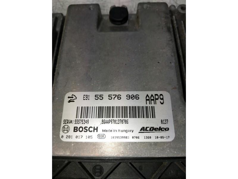 Recambio de centralita motor uce para opel insignia berlina 2.0 16v cdti referencia OEM IAM 0281017105 55576906 55575349