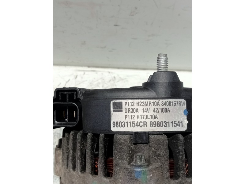 Recambio de alternador para opel zafira b referencia OEM IAM 98031154CR 8980311541 8400157RW
