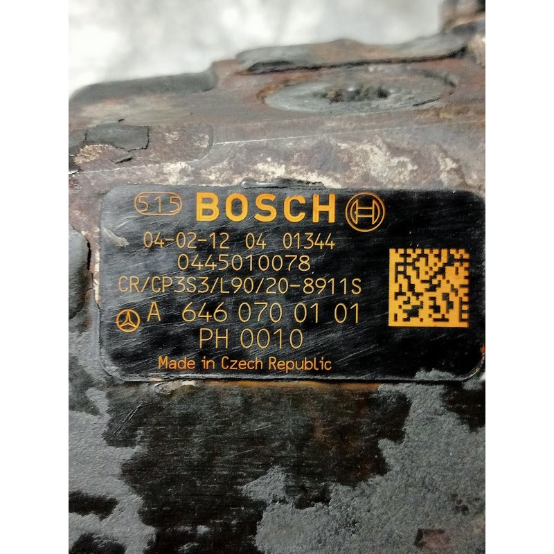 Recambio de bomba inyeccion para mercedes clase c (w203) berlina 2.2 cdi cat referencia OEM IAM A6460700101 0445010078 
