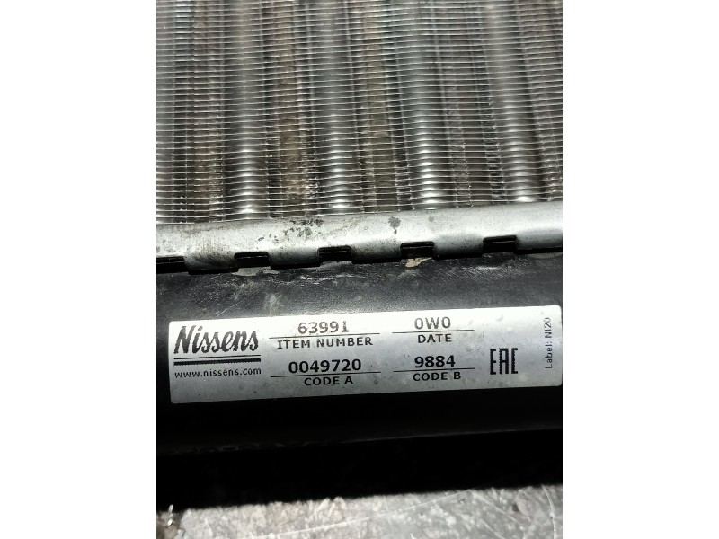 Recambio de radiador agua para seat alhambra (7v8) referencia OEM IAM 63991  