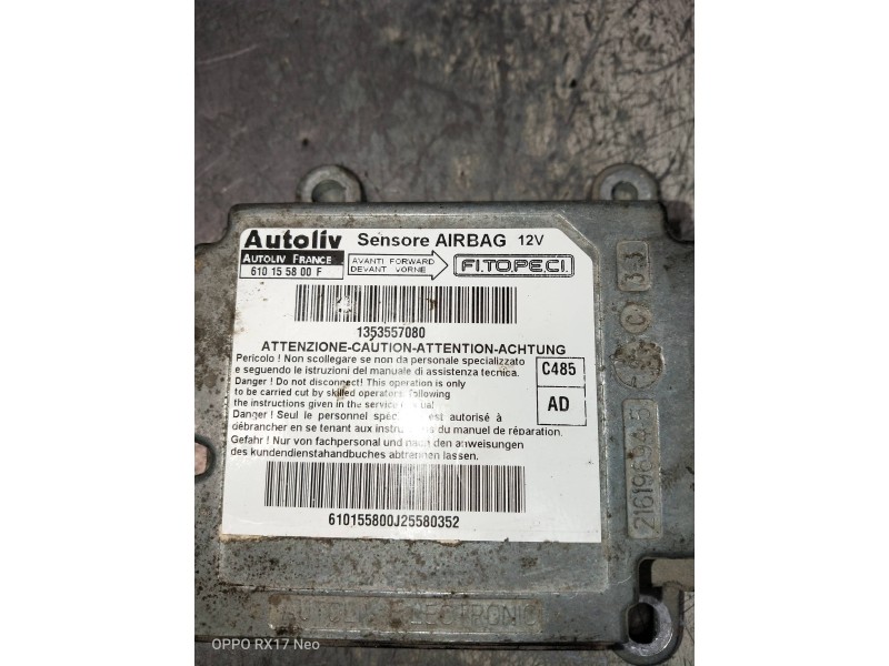 Recambio de kit airbag para peugeot bipper referencia OEM IAM 610155800F PA70112021 1353557080