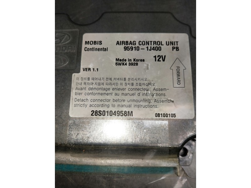 Recambio de kit airbag para hyundai i20 referencia OEM IAM 959101J400 5WK49328 