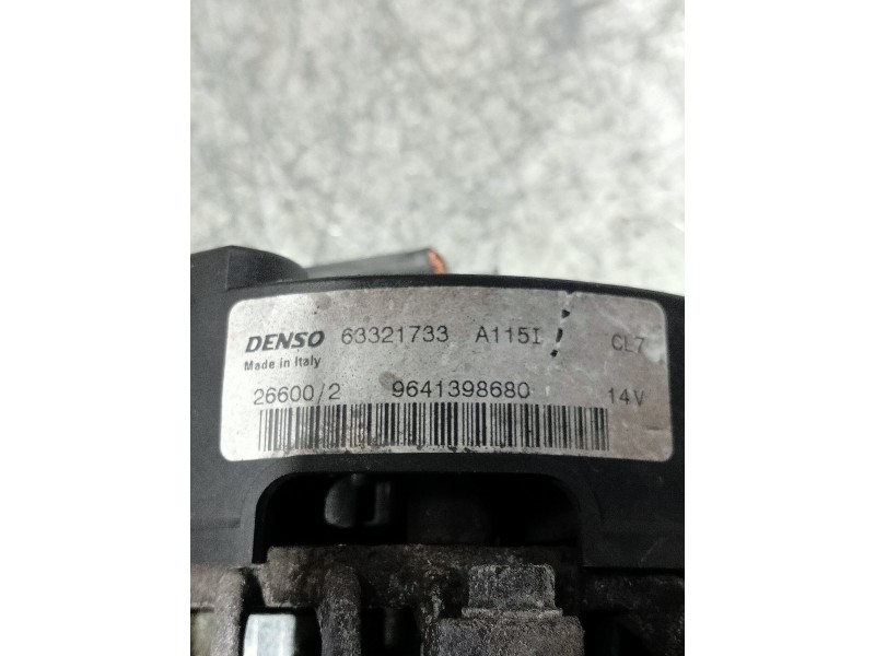 Recambio de alternador para peugeot 206 berlina xn referencia OEM IAM 9641398680 63321733 A115I