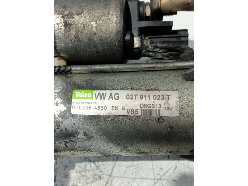 Recambio de motor arranque para seat leon (1p1) referencia OEM IAM 02T911023T D6GS13 