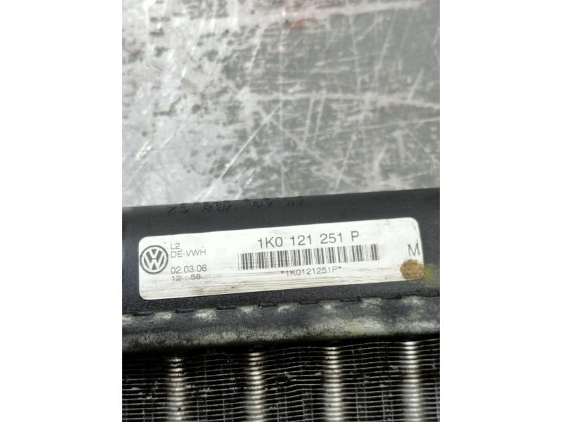 Recambio de radiador agua para seat leon (1p1) referencia OEM IAM 1K0121251P  