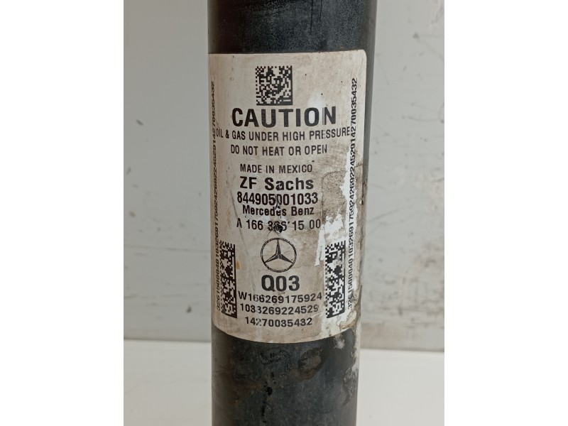 Recambio de amortiguador trasero derecho para mercedes clase m (w166) referencia OEM IAM A1663261500  