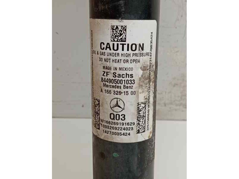 Recambio de amortiguador trasero izquierdo para mercedes clase m (w166) referencia OEM IAM A1663261500  