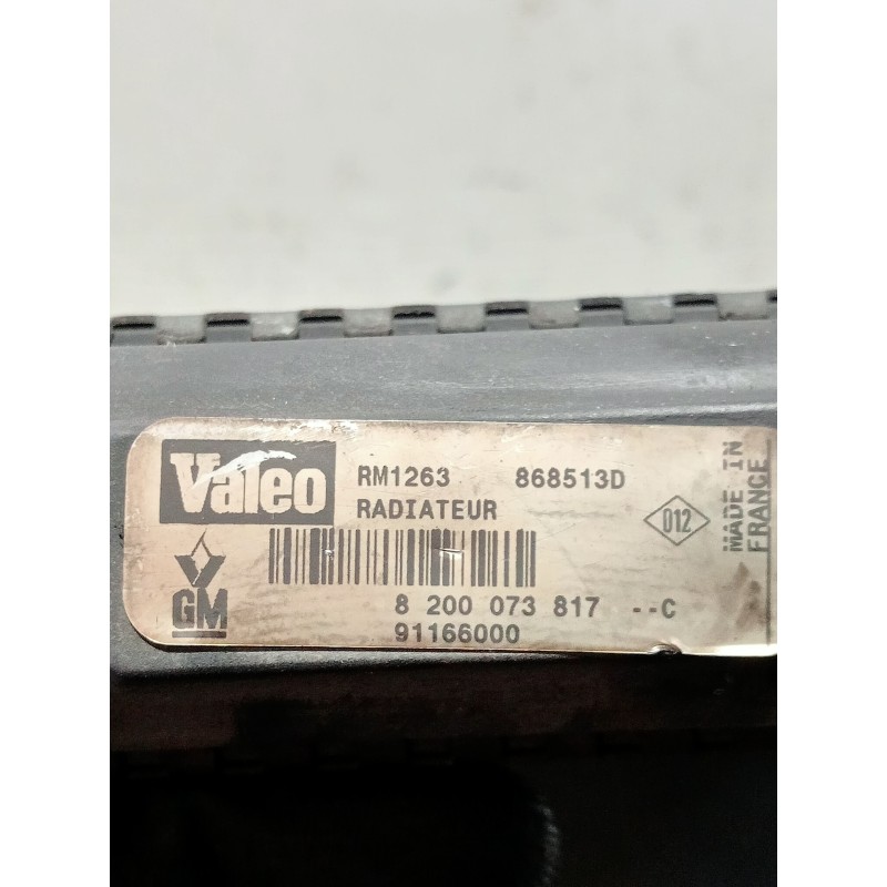 Recambio de radiador agua para nissan primastar (x83) avantour 7 asientos distancia entre ejes corta 2,84t referencia OEM IAM 82