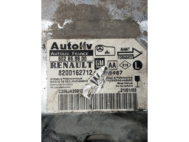 Recambio de centralita airbag para nissan primastar (x83) avantour 7 asientos distancia entre ejes corta 2,84t referencia OEM IA