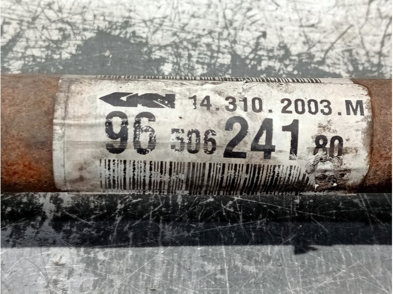 Recambio de transmision delantera derecha para citroen c3 referencia OEM IAM 9650624180  