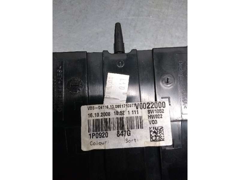 Recambio de cuadro instrumentos para seat leon (1p1) fr referencia OEM IAM 1P0920847G 110080370023 