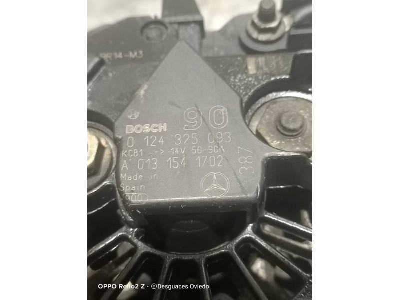 Recambio de alternador para mercedes sprinter 02.00  caja cerrada referencia OEM IAM 0124325093 A0131541702 