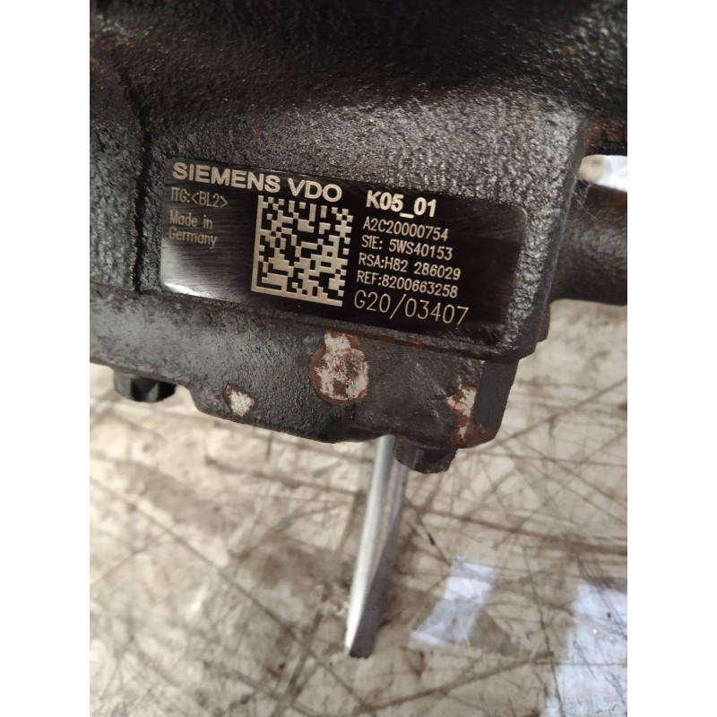 Recambio de bomba inyeccion para renault clio grandtour dynamique referencia OEM IAM 8200663258K0501 G20 03407 H82 286029 5WS401