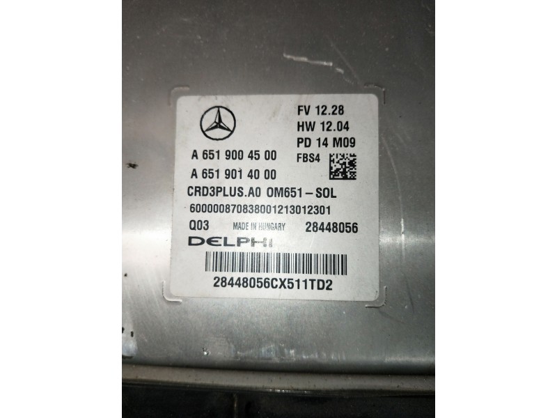Recambio de centralita motor uce para mercedes clase c (w205) lim. referencia OEM IAM A6519004500 28448056 A6519014000
