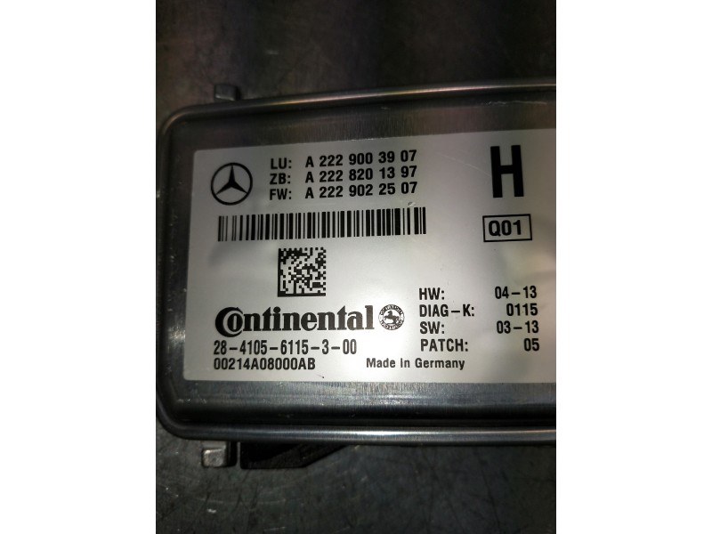Recambio de modulo electronico para mercedes clase c (w205) lim. referencia OEM IAM A2229003907 2841056115300 CAMARA DELANTERA