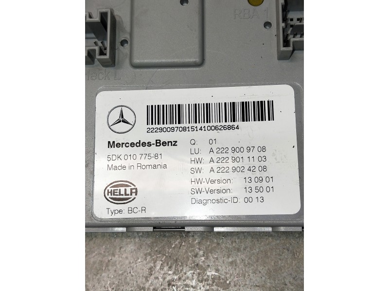 Recambio de modulo electronico para mercedes clase c (w205) lim. referencia OEM IAM A229009708 5DK01077581 