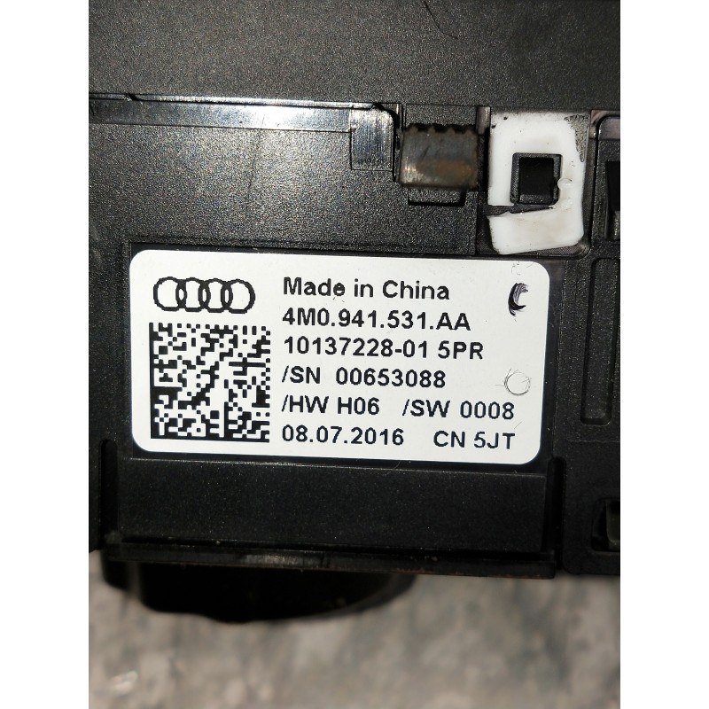 Recambio de mando luces para audi a4 avant (8w5) sport edition quattro referencia OEM IAM 4M0941531AA  INTERRUPTOR