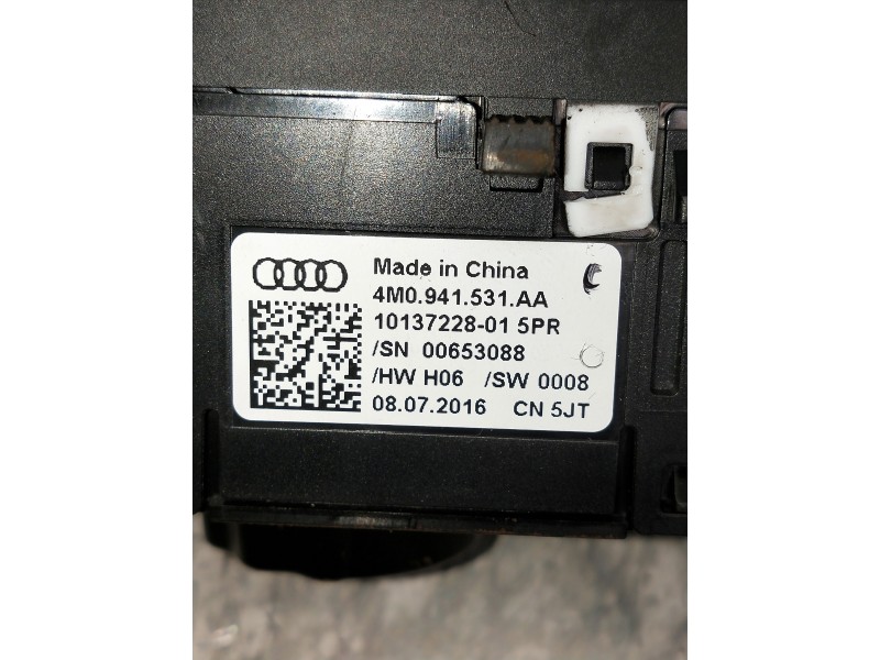 Recambio de mando luces para audi a4 avant (8w5) sport edition quattro referencia OEM IAM 4M0941531AA  INTERRUPTOR