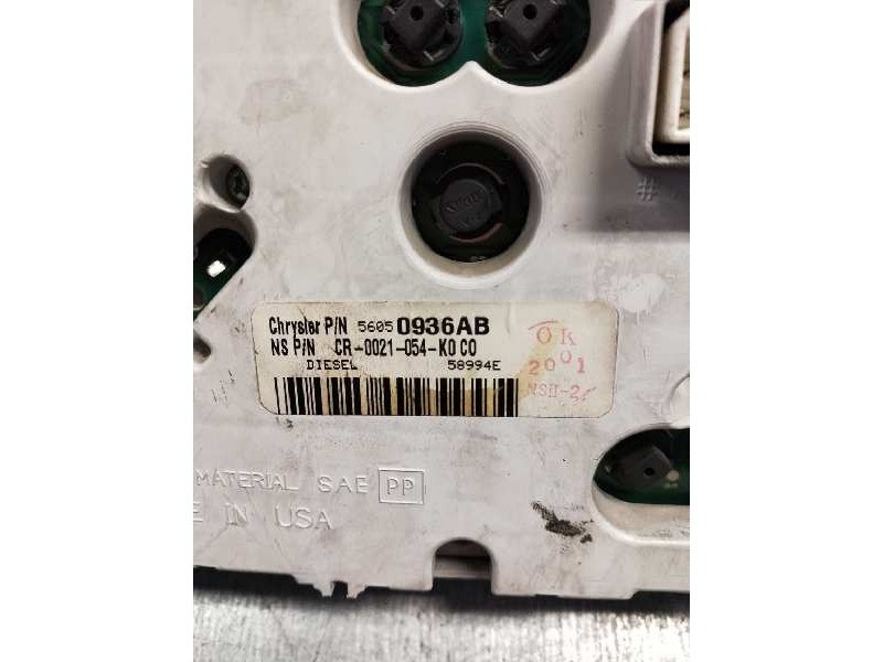 Recambio de cuadro instrumentos para jeep gr.cherokee (wj/wg) 3.1 td cat referencia OEM IAM 56050936AB 58994E CR0021054K0CO