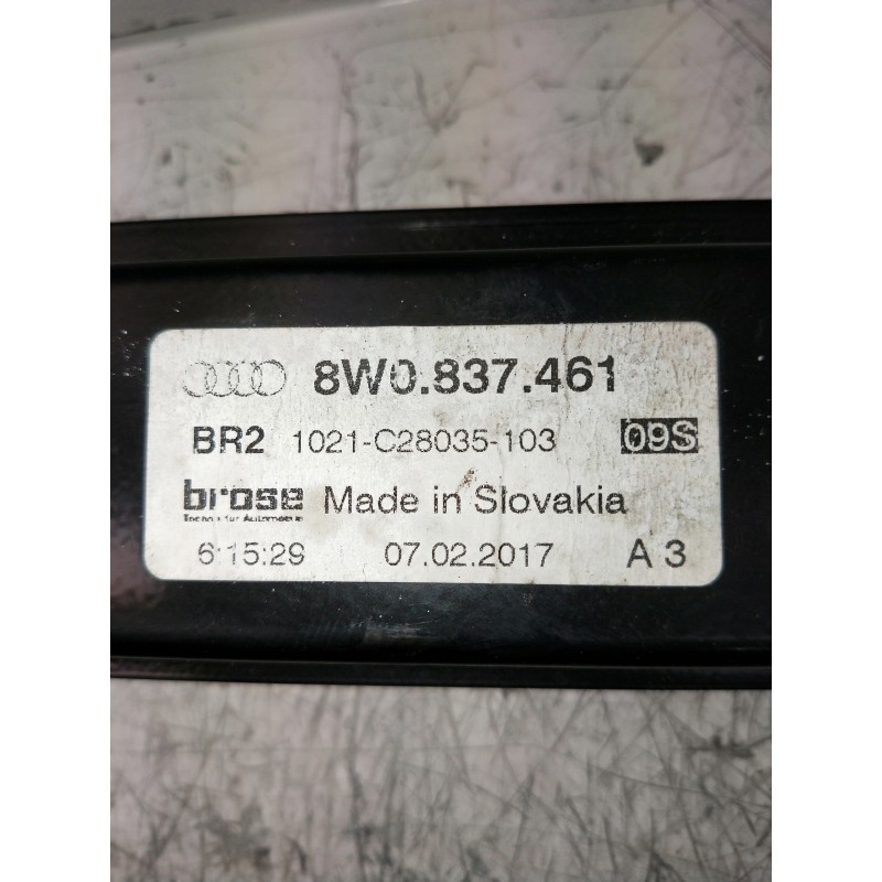 Recambio de elevalunas delantero izquierdo para audi a4 avant (8w5) sport edition quattro referencia OEM IAM 8W0837461  5P