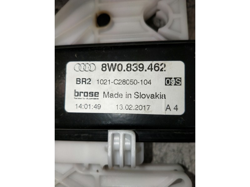 Recambio de elevalunas trasero derecho para audi a4 avant (8w5) sport edition quattro referencia OEM IAM 8W0839462  5P