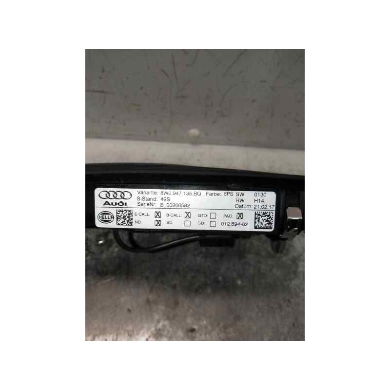 Recambio de luz interior para audi a4 avant (8w5) sport edition quattro referencia OEM IAM 8W0947135BQ 00266582 