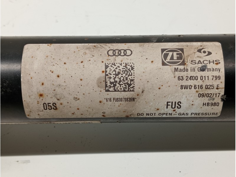 Recambio de amortiguador trasero izquierdo para audi a4 avant (8w5) sport edition quattro referencia OEM IAM 8W0616025E 8W051302