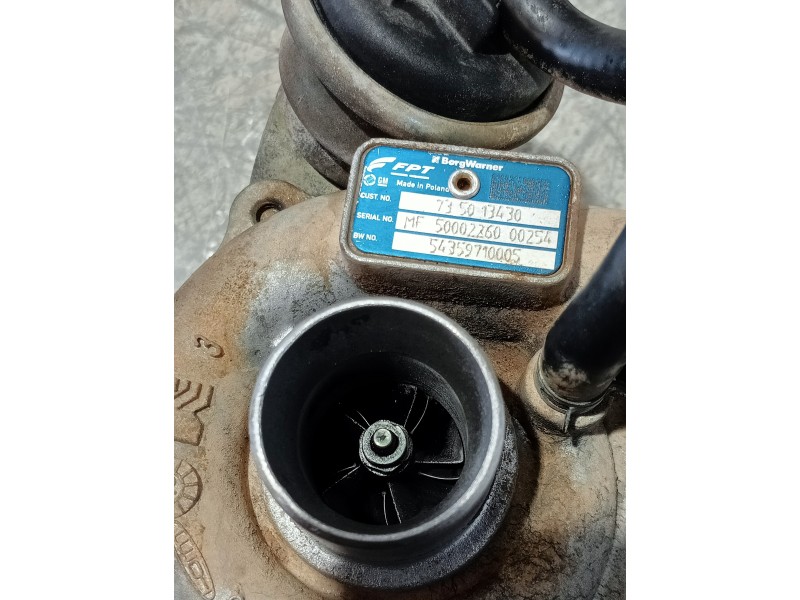 Recambio de turbocompresor para opel corsa d cosmo referencia OEM IAM 735013430 54359710005 