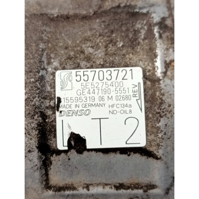 Recambio de compresor aire acondicionado para opel corsa d cosmo referencia OEM IAM 55703721 5E5275400 4471905551
