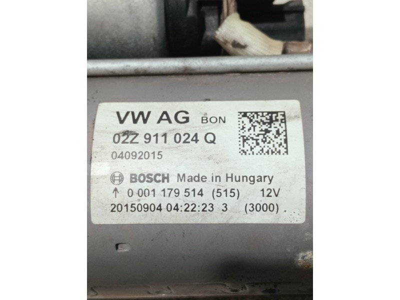 Recambio de motor arranque para volkswagen scirocco (138) referencia OEM IAM 02Z911024Q 0001179514 