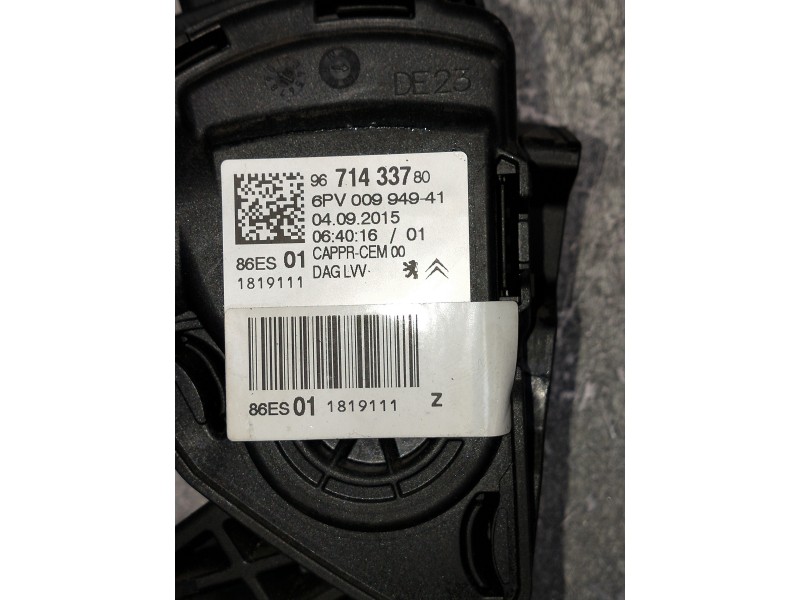 Recambio de potenciometro pedal para citroen c4 cactus referencia OEM IAM 9671433780  