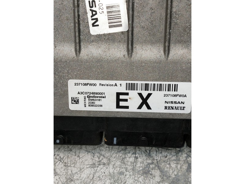 Recambio de centralita motor uce para nissan qashqai (j11) referencia OEM IAM 237108FW00 237108FW0A A3C0724890001