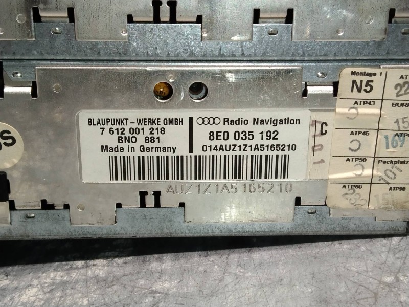 Recambio de sistema navegacion gps para audi a4 avant (8e) 1.9 tdi (96kw) referencia OEM IAM 8E0035192  