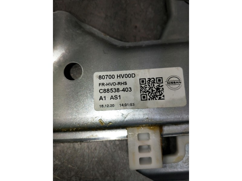 Recambio de elevalunas delantero derecho para nissan qashqai (j11) referencia OEM IAM 80700HV00D  5P