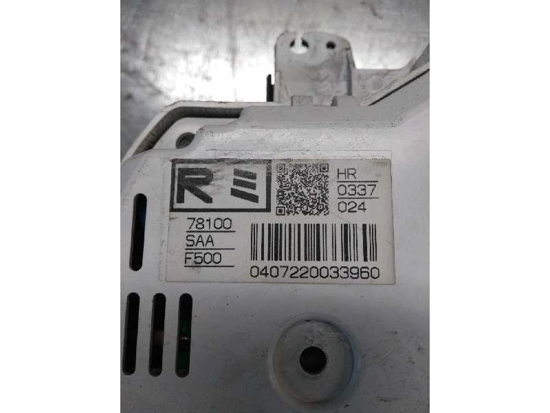 Recambio de cuadro instrumentos para honda jazz (gd1/5) 1.4 ls referencia OEM IAM HR0337024 78100F500 SAA