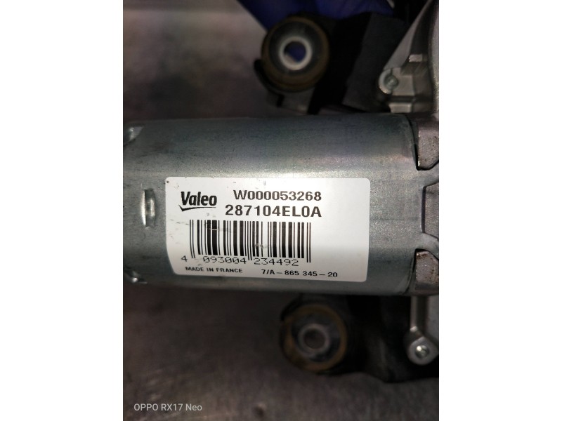 Recambio de motor limpia trasero para nissan qashqai (j11) referencia OEM IAM 287104EL0A W00053268 