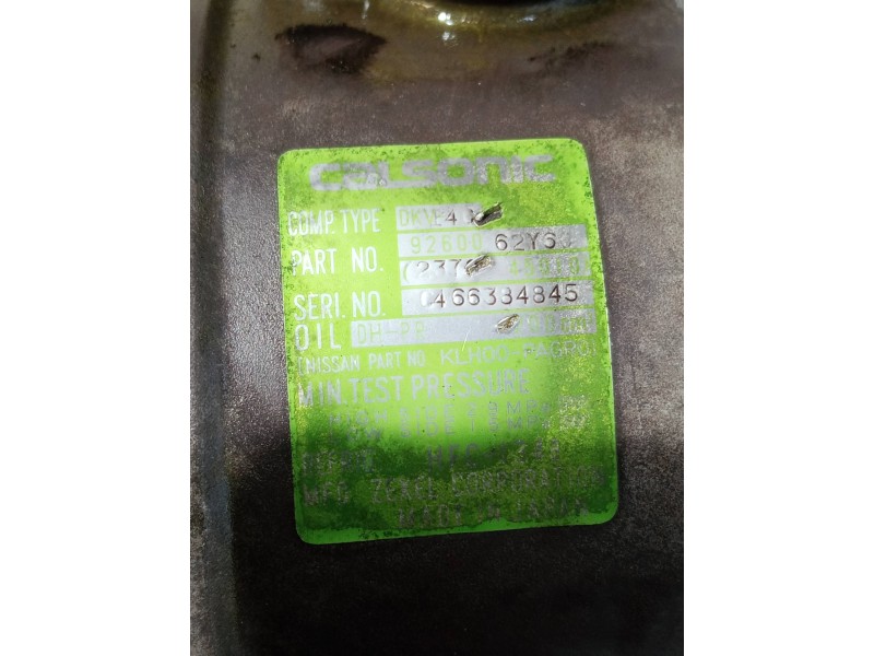 Recambio de compresor aire acondicionado para nissan sunny berlina (n14) referencia OEM IAM 9260062Y60 5060211780 