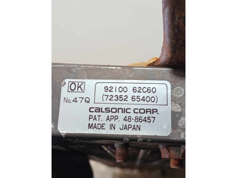 Recambio de condensador / radiador aire acondicionado para nissan sunny berlina (n14) referencia OEM IAM 9210062C60 7235265400 