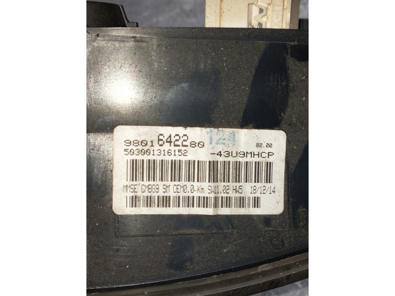 Recambio de cuadro instrumentos para peugeot expert kasten 1.6 16v hdi referencia OEM IAM 9801642280  